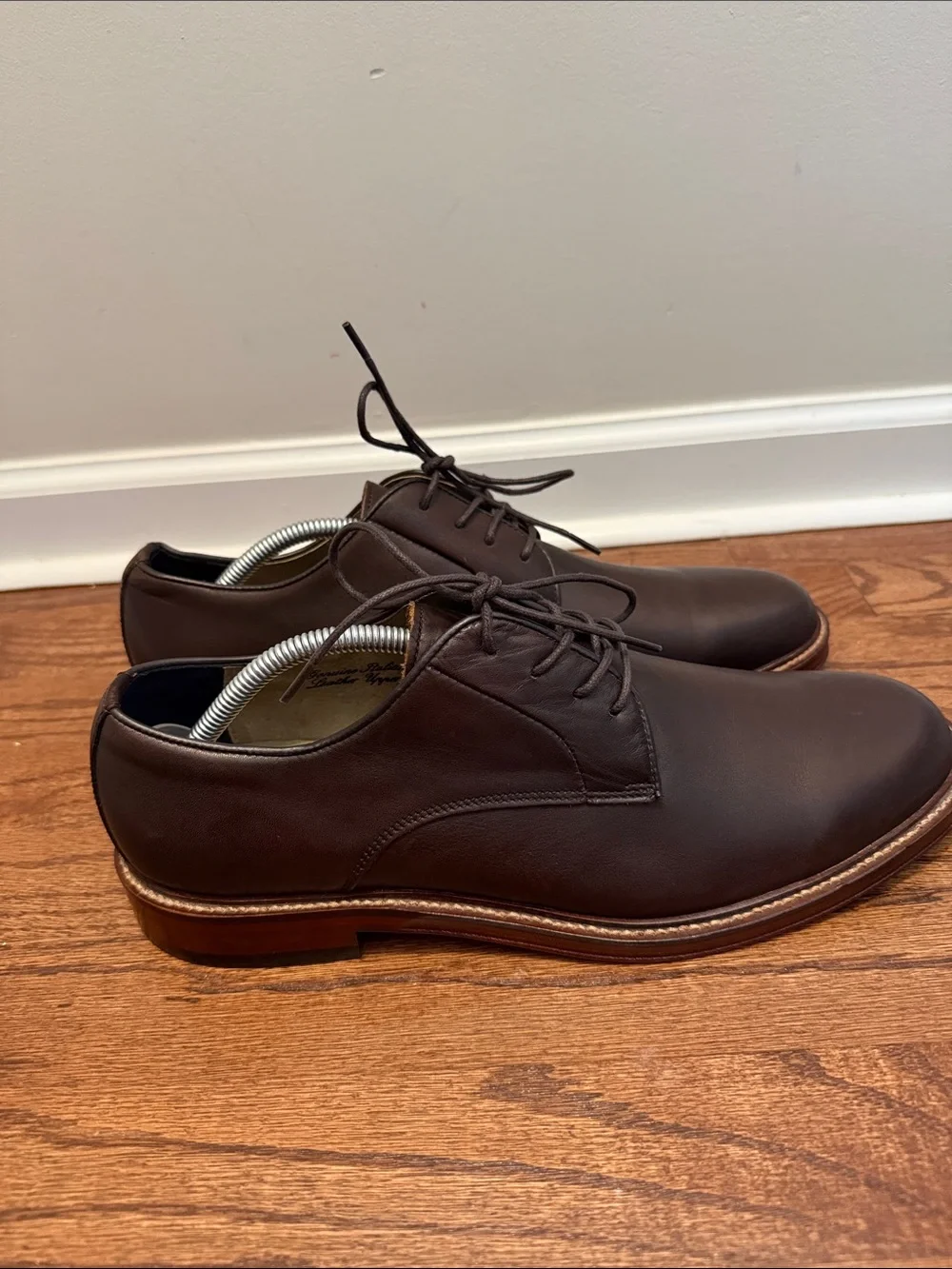 Banana Republic Ortholite Dark Brown Genuine Italian Leather Upper Oxfords